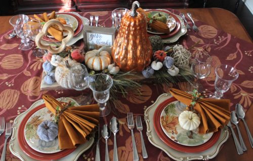 How to Set a Fall Tablescape - Cynthia Janine